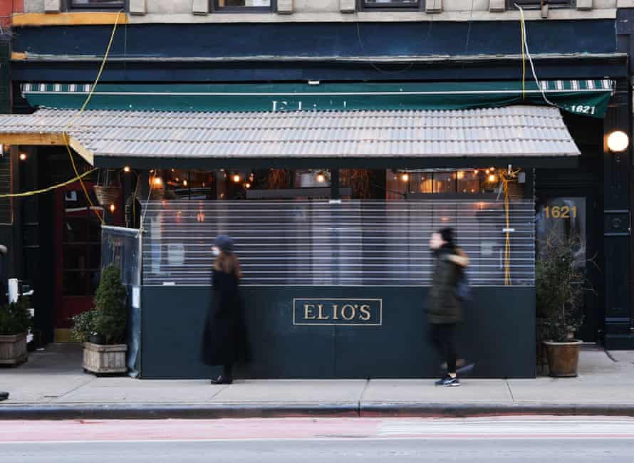 Elio's restaurant on the Upper East Side of Manhattan.  The restaurant is facing backlash for allowing Sarah Palin to dine inside without proof of a Covid-19 vaccination.