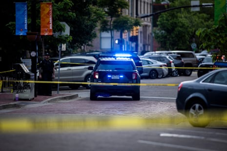 yellow tape surrounds a crime scene