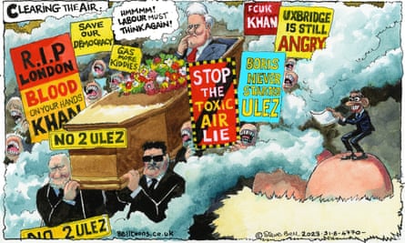 Steve Bell on clearing the air over Ulez – cartoon