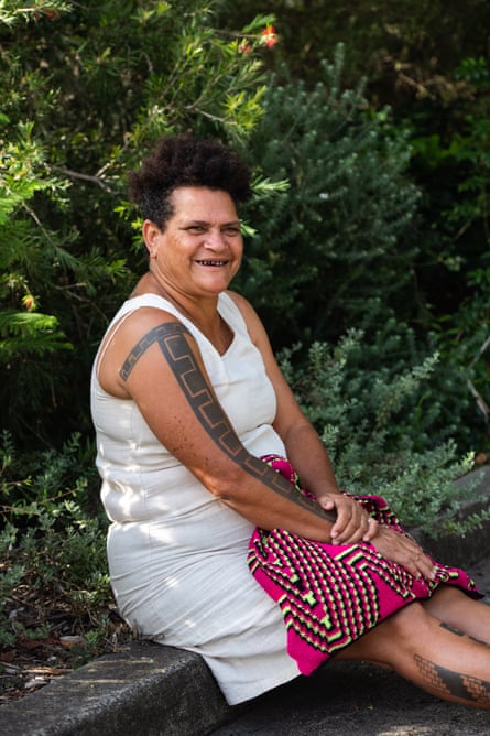 A Papuan woman with tattoos