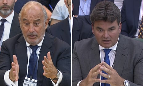 Sir Philip Green, left, and Dominic Chappell. 
