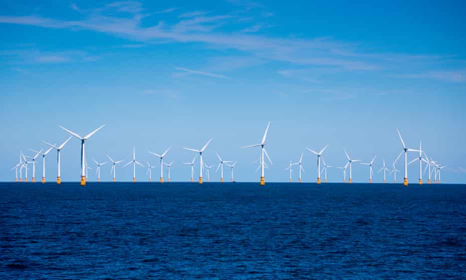 Wind turbines in the North Sea