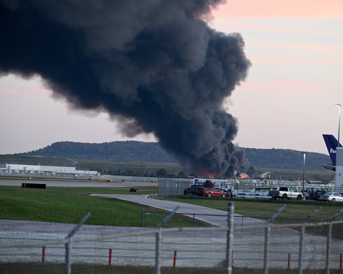 At least four dead and 11 injured after UPS plane crashes near a Kentucky airport
