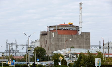 Άποψη του πυρηνικού σταθμού Zaporizhzhia τον Οκτώβριο.