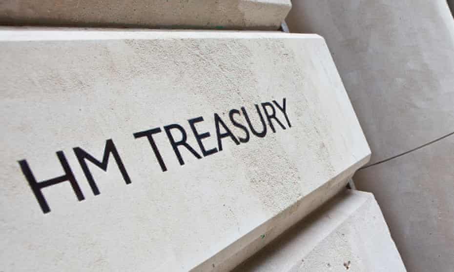 Sign outside the Treasury