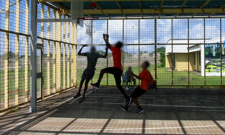 A photo from Don Dale juvenile detention centre in Darwin, Australia. // Royal commissioner Mick Gooda, commission staff and NT government employees walks through the grounds of the Don Dale juvenile detention centre in Darwin.The facility was formerly an adult prison, and has seen a number of disturbances by young detainees. The royal commission into the protection and detention of children in the Northern Territory inspected the facility on 7 December 2016.