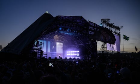 Kendrick Lamar headlines the Pyramid stage at the Glastonbury festival in June.