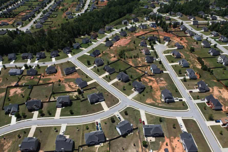 Suburban Atlanta … a sprawling city according to Demographia and Smart Growth America.