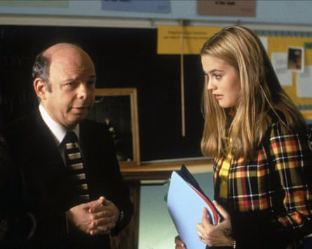 Teacher and blond student