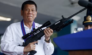 Killing spree ... Duterte said children caught in the crossfire of his war on drugs were ‘collateral damage’.