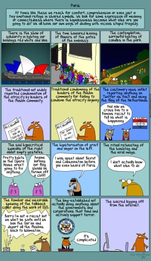 First Dog cartoon about the Paris terror attacks.