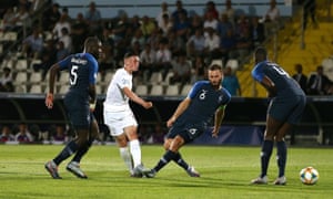 Phil Foden opens the scoring for England after waltzing through the France defence.