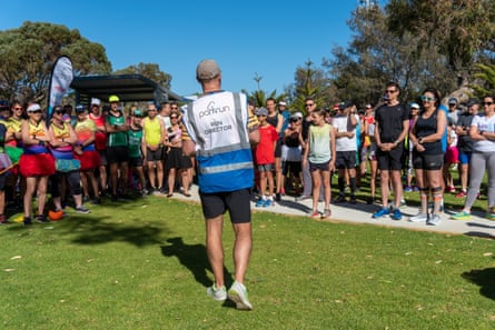 The Whitfords Nodes parkrun at Hillarys Beach Park in Perth in November 2019.