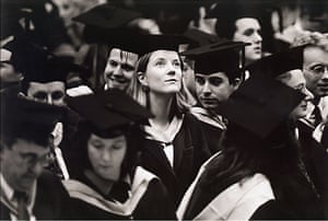 A graduation ceremony at Brighton University in the 1980s