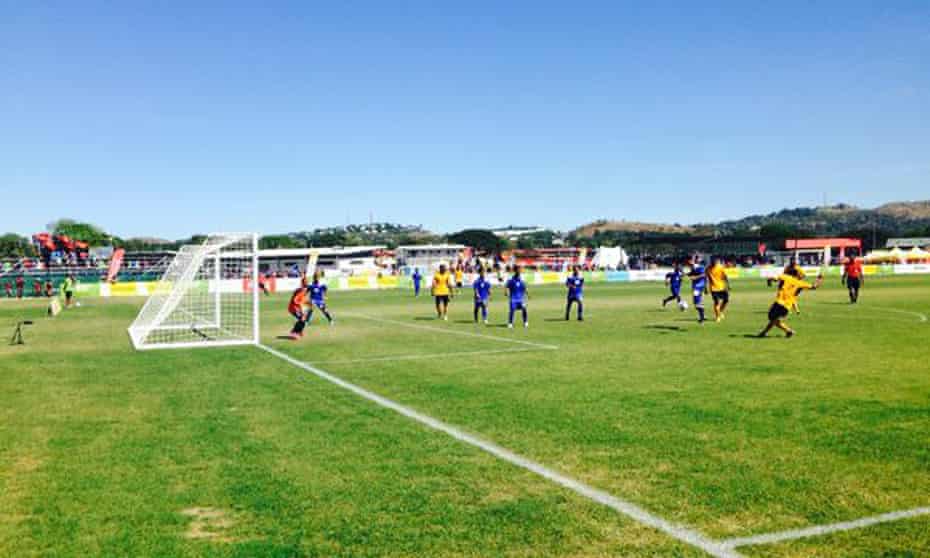 Micronesia’s results over three matches at the Pacific Games, including this 46-0 defeat to Vanuatu, have brought a global spotlight on the team, from which they might now be able to benefit.