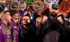 Tyson Fury weighs in with war cry at 50lb more than Oleksandr Usyk