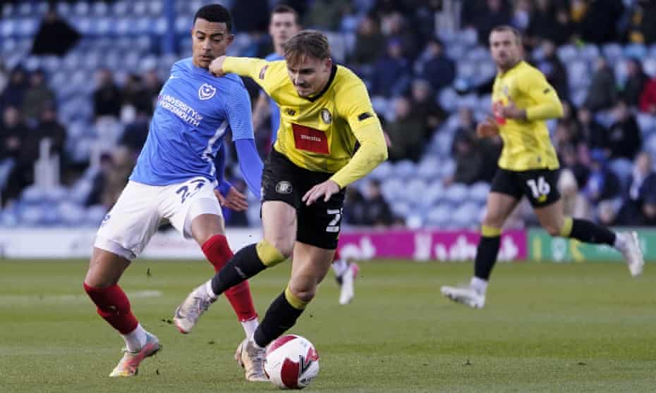 fa cup roundup harrogate strike late to knock out former winners portsmouth fa cup the guardian