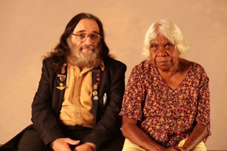 Audrey Napanangka and Santo Giardina