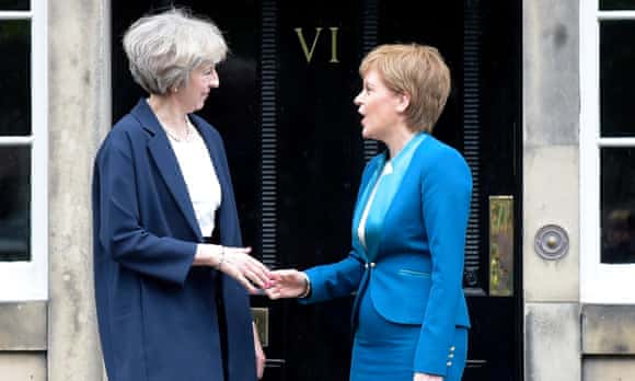 Theresa May told Scotland's first minister Nicola Sturgeon the four nations of the UK represent an 'unstoppable force'.