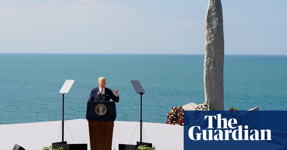Biden: D-day heroes would ask US to stand up to aggression ‘abroad and at home’