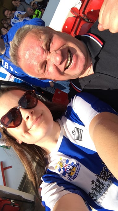 Bryony Rowan with her father