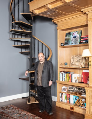 Newmark at his home in Greenwich Village.