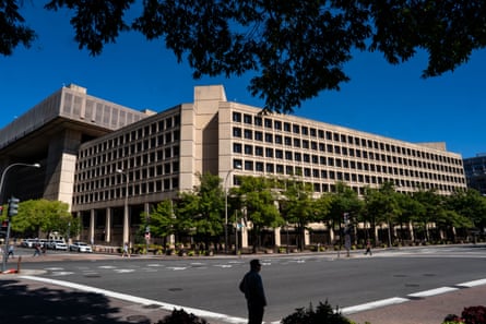 A large office building.
