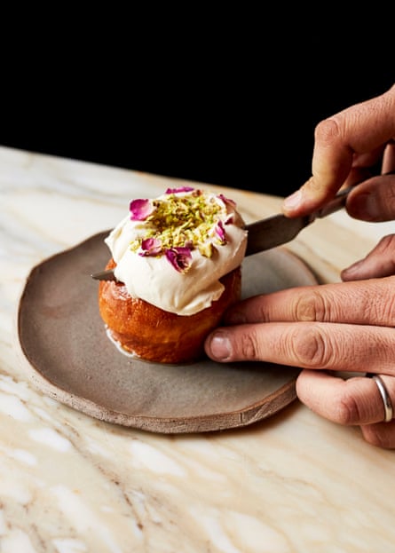 Spiced Fenugreek Baba Dessert at Akub