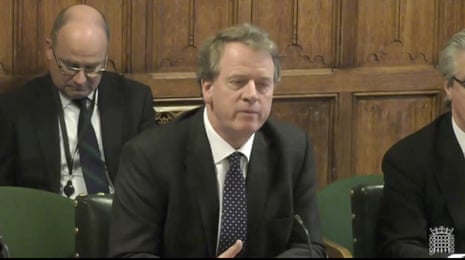 Alister Jack giving evidence to Scottish affairs committee