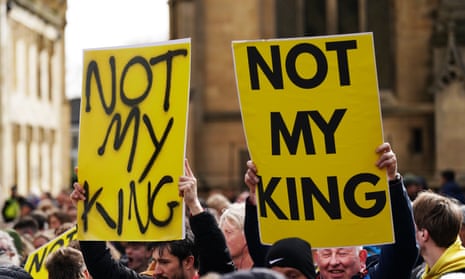 Protests as Charles and Camilla visited York Minster in April