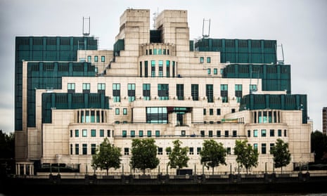 The London HQ of the British Secret Intelligence Service. 