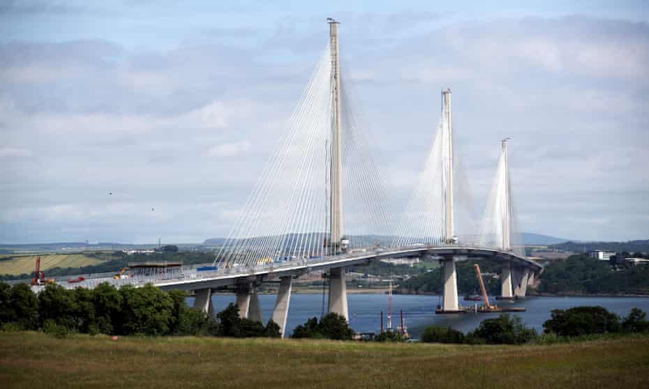 The £1.35bn Queensferry Crossing bridge