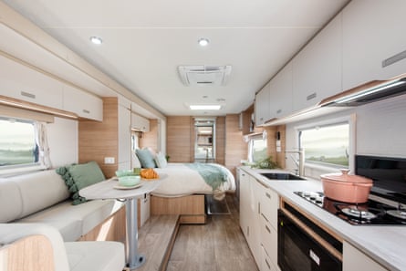 Inside a Jayco caravan