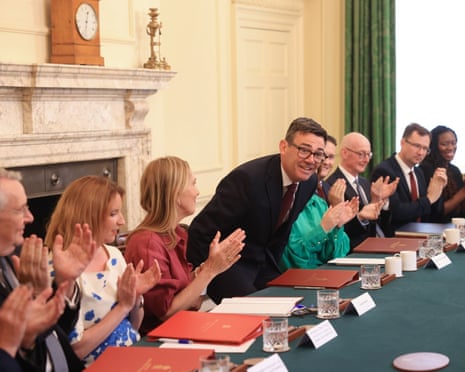 Andy Burnham’s first cabinet meeting, 21 July 2026.