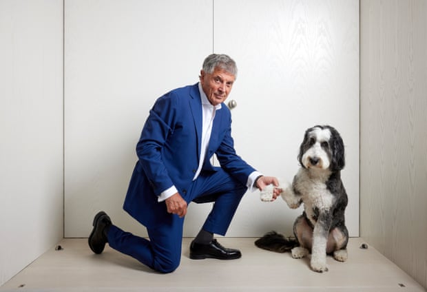 David Dean y su buen perro Bernie.