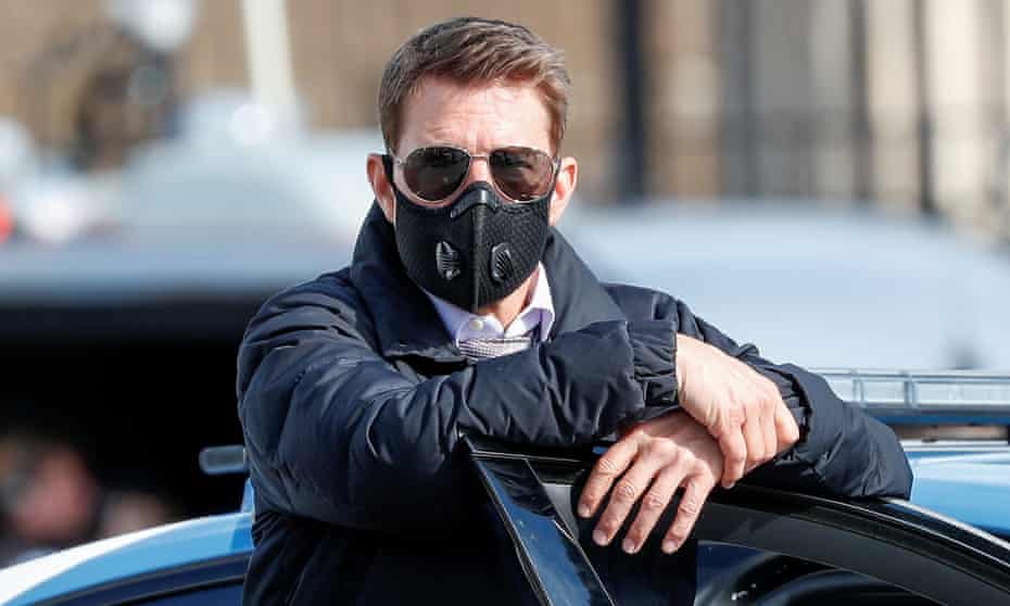 Tom Cruise shooting Mission Impossible 7 in Rome.
