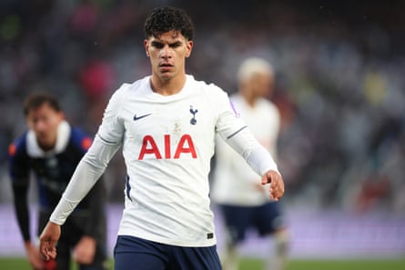 Mateus Fernandes of Tottenham Hotspur during the pre-season friendly match between Auckland FC and Tottenham Hotspur at Eden Park on July 26, 2026 in Auckland, New Zealan
