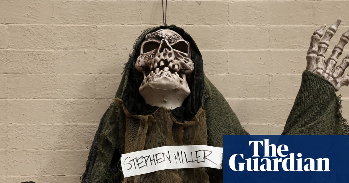 Fear and loathing in Washington DC: Trump administration satirized in Halloween displays – in pictures