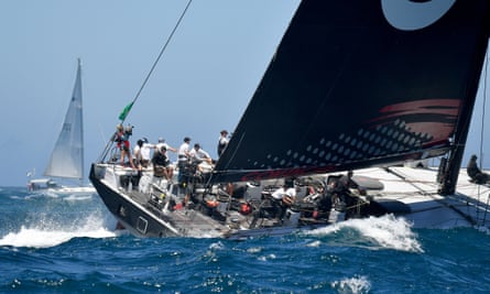 The crew of Andoo Comanche, winners of the Sydney to Hobart yacht race in 2022