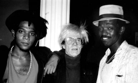 Manhattan giants … from left, Jean-Michel Basquiat, Andy Warhol and Brathwaite.