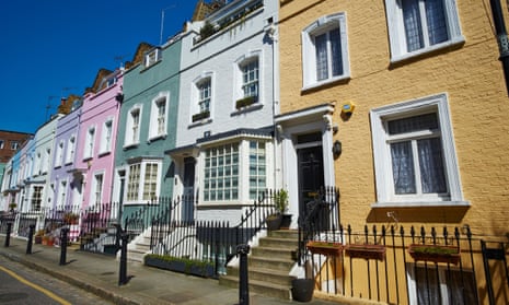 Terraced town houses in Chelsea, London