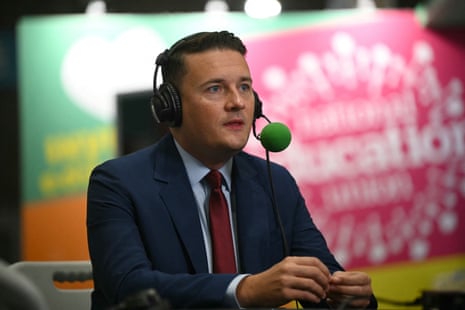 Wes Streeting being interviewed this morning.