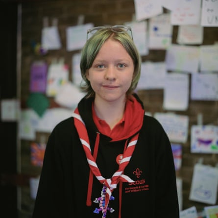 Daisy Stafford, 13, of the Mereworth and Kings Hill scout troop.