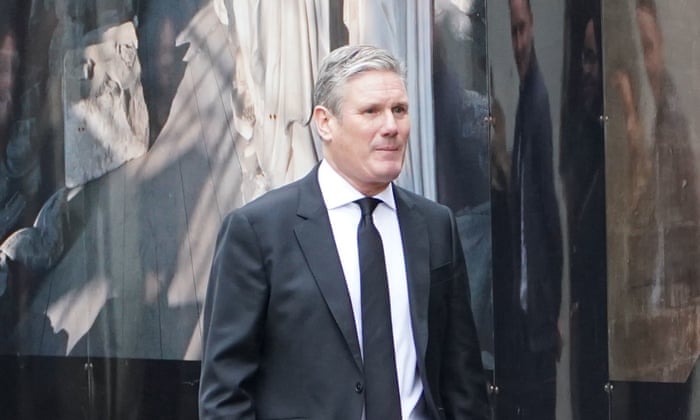 Labour leader Sir Keir Starmer arrives at the State Funeral of Queen Elizabeth II