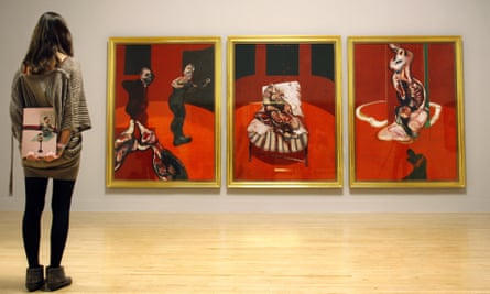 <em>Three Studies for a Crucifixion 1962</em>, shown at Tate Britain in 2008.