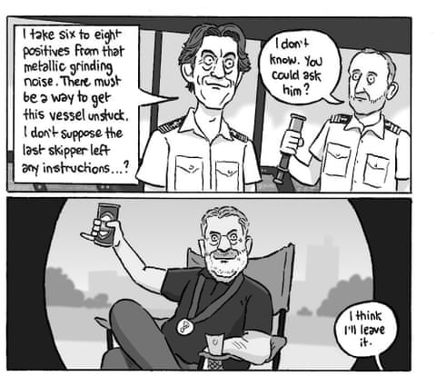 David Squires cartoon on Thomas Frank and Tottenham Hotspur, panel 2