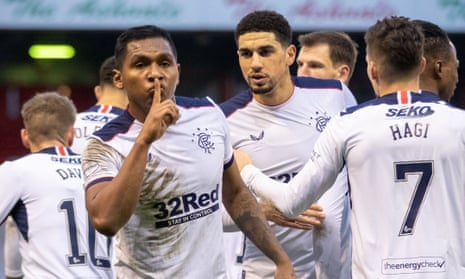 Morelos double sinks Aberdeen and extends Rangers' Premiership lead ...