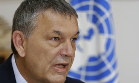 El comisario general de la agencia de la ONU para los refugiados palestinos, Philippe Lazzarini.  Foto de archivo.