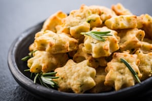 cookies are made with parmesan cheese and rosemary