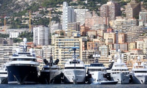 Luxury yachts in Monaco